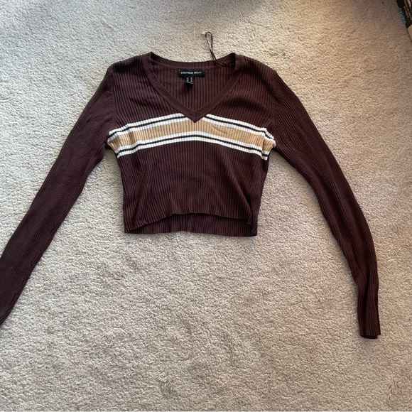 brown long sleeve shirt - Picture 2 of 6